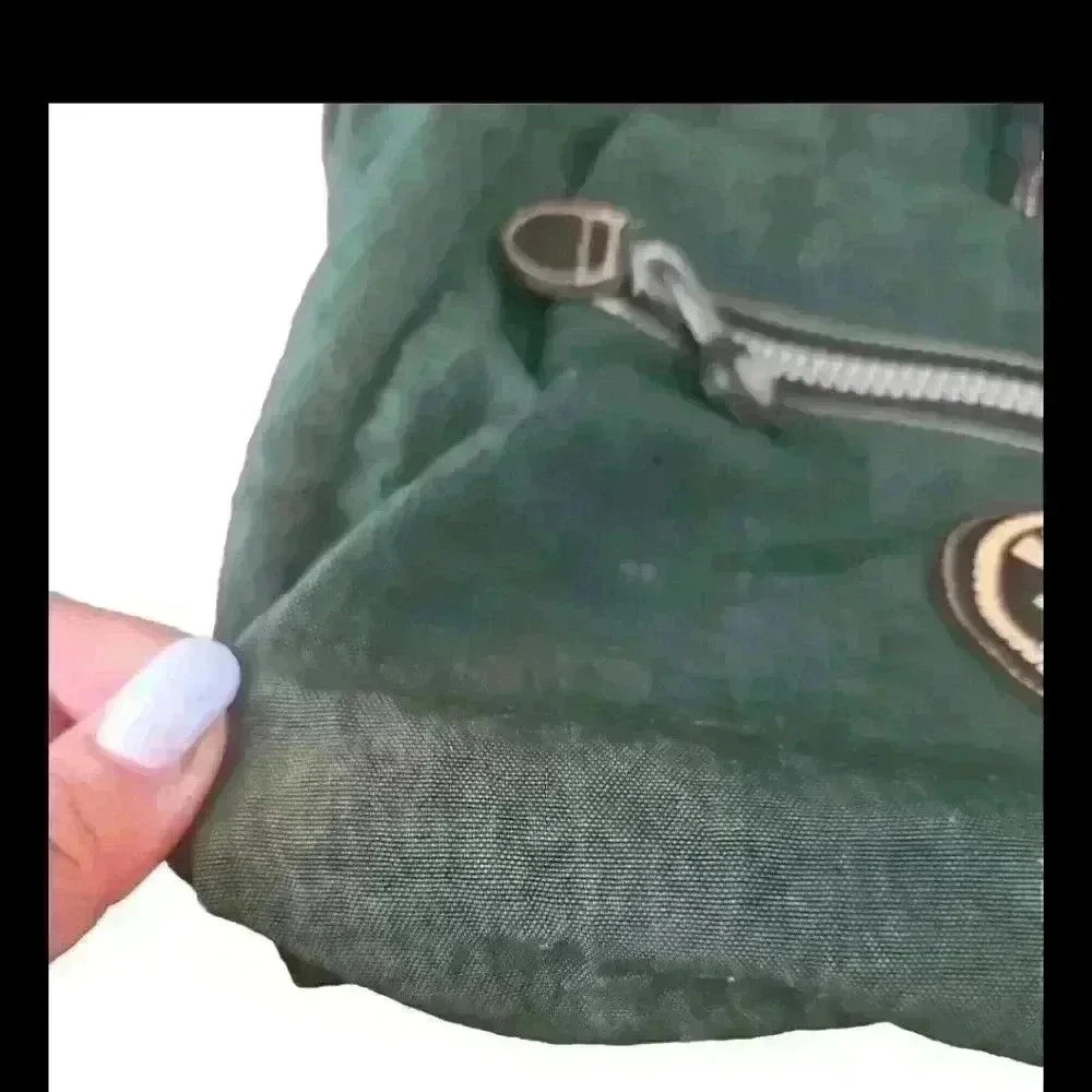 Kipling Vintage Green Nylon Backpack